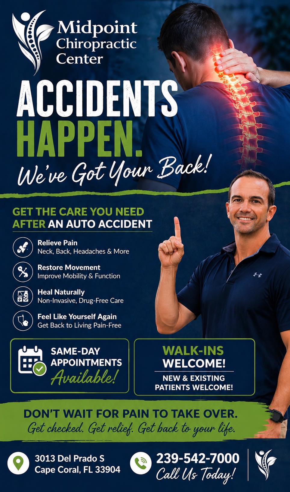 Accidents Happen - We Got Your Back!